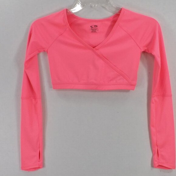 Champion Tops - Champion Mid-Drift Long Sleeve Workout Crop Top L